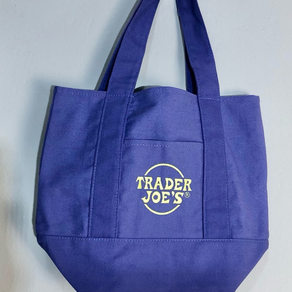 NWT TraderJoe's Tote Bag Limited Edition Mini Tote New Purple